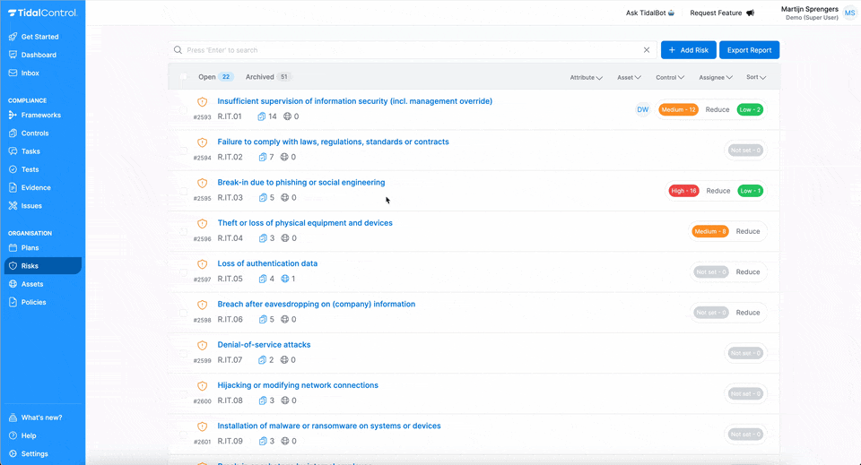Tidal AI assistant interface