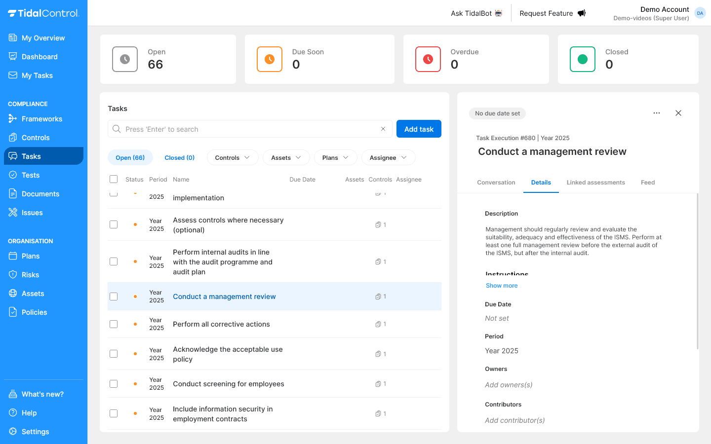 Editing task details